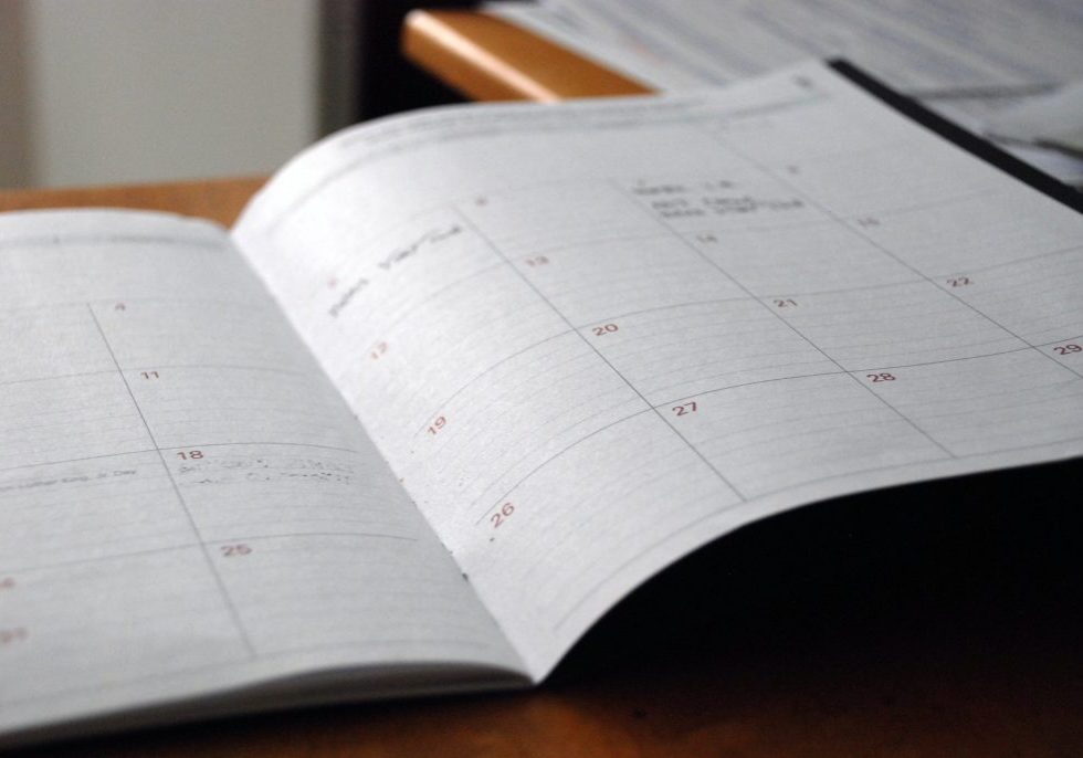calendar book apponhtment hours